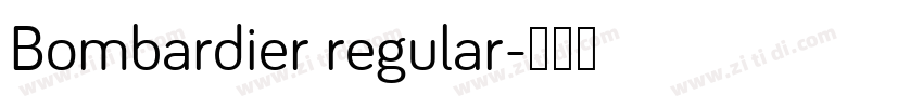 Bombardier regular字体转换